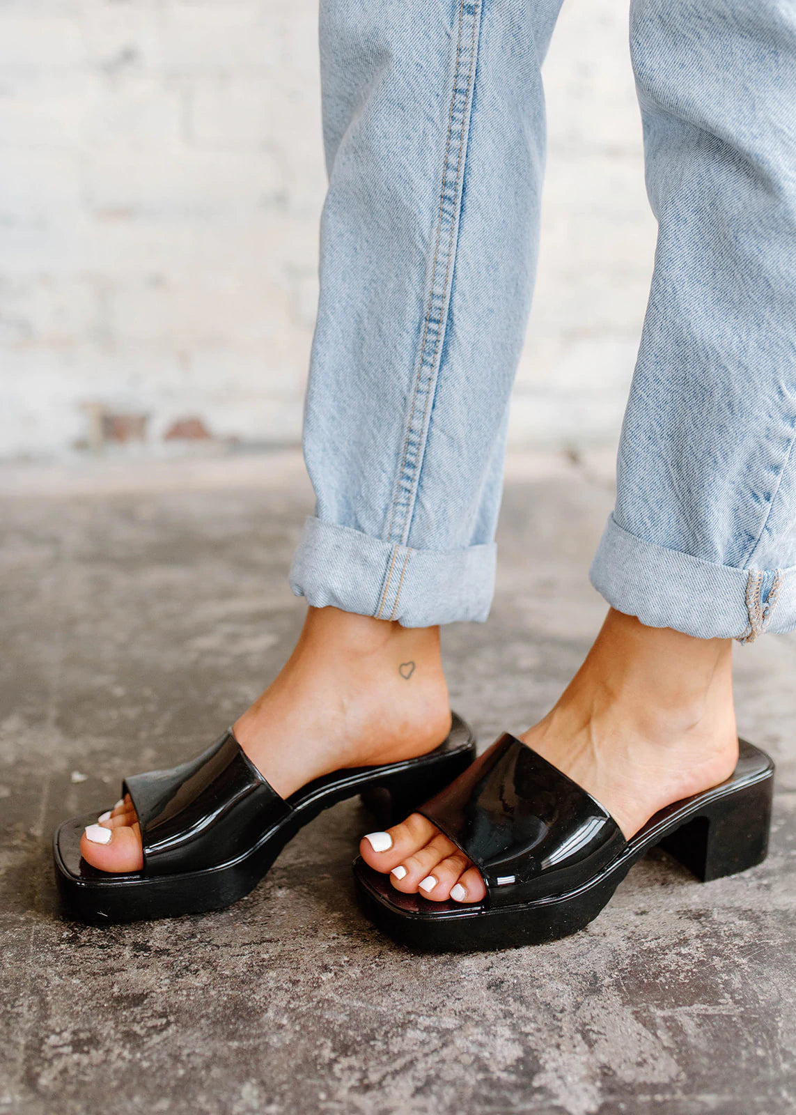 The Jenny Rubber Heels