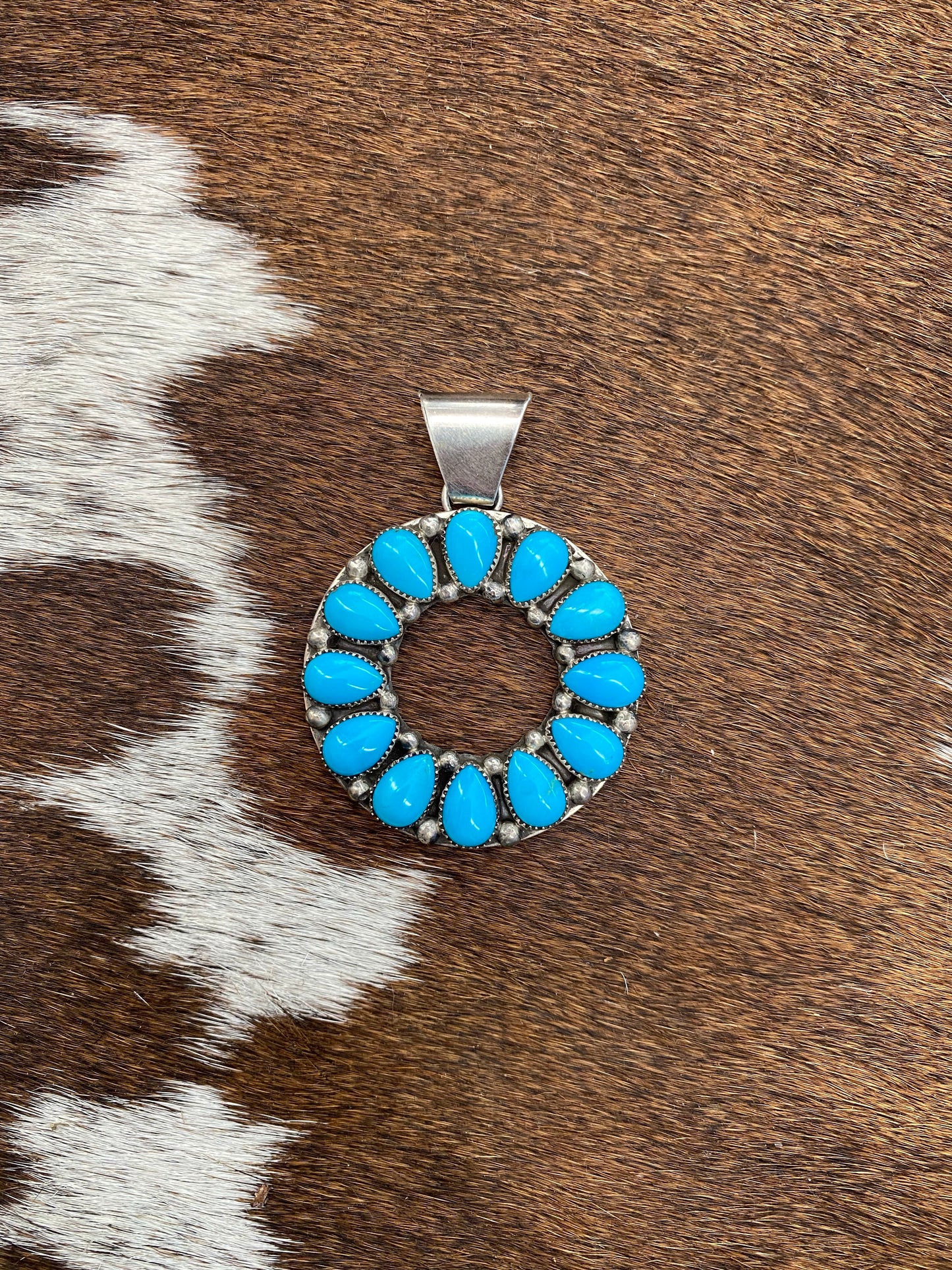 The Turquoise Amber Pendant