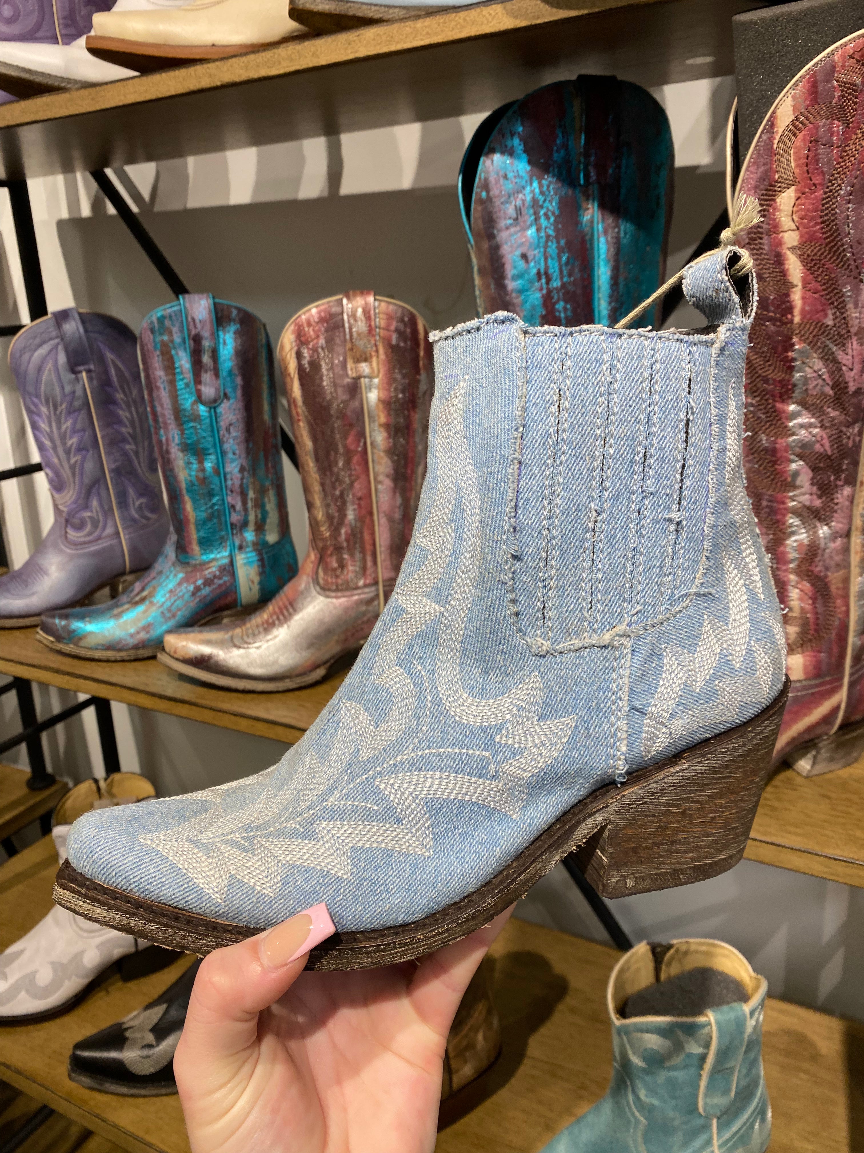 The Liberty Black Denim Simone Booties