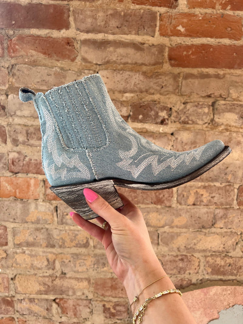 The Liberty Black Denim Simone Booties