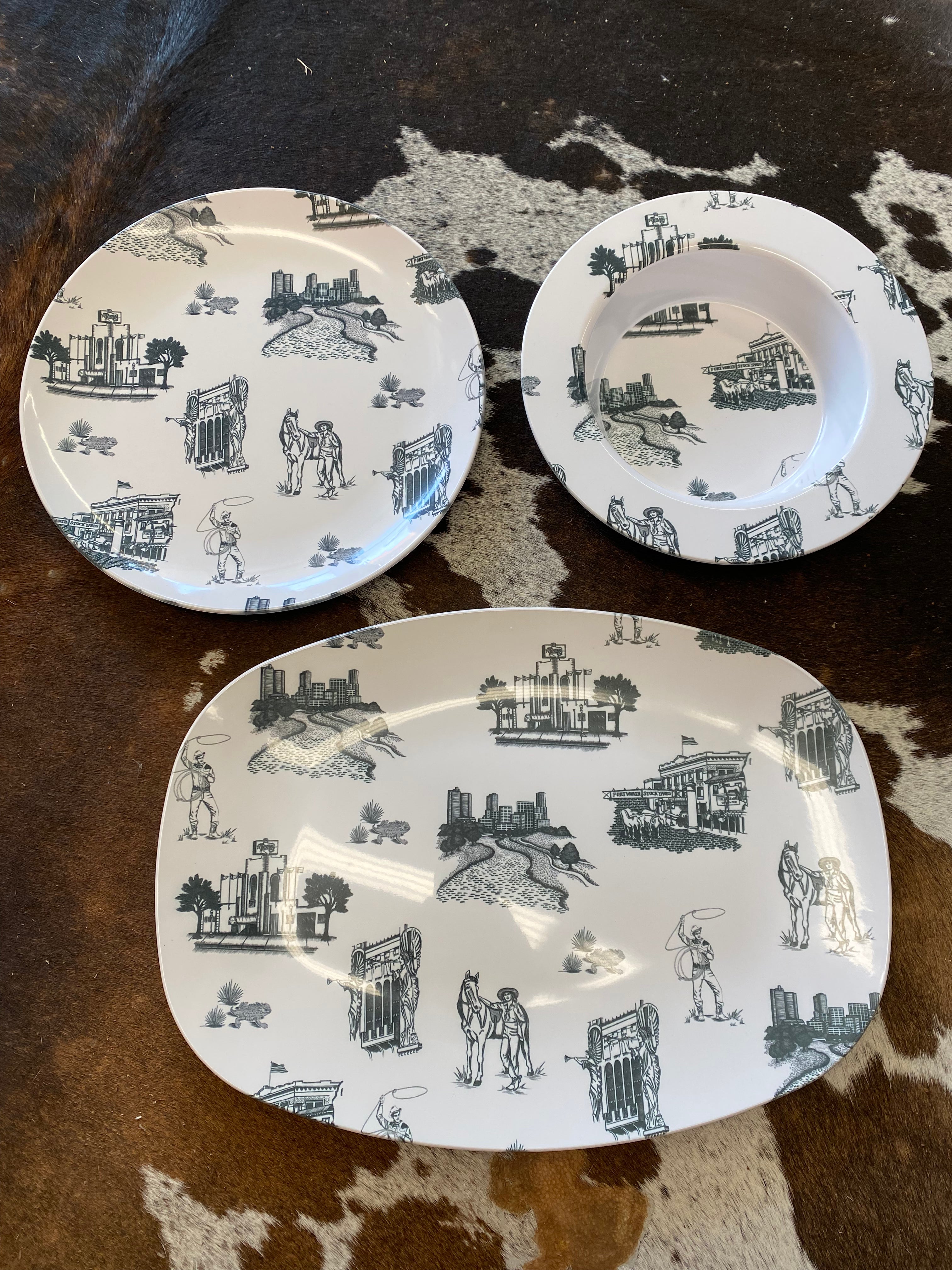 The Fort Worth Toile Dinnerware 3 Piece (sold separately)