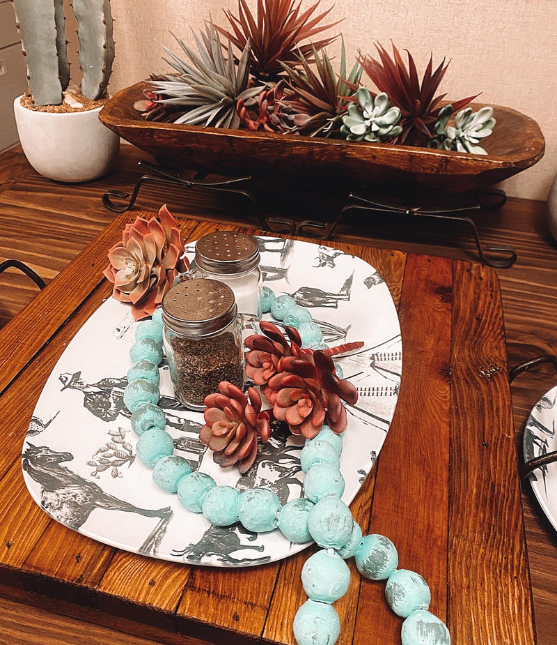 The Marfa Toile Dinnerware 3 Piece (sold separately, two colors)