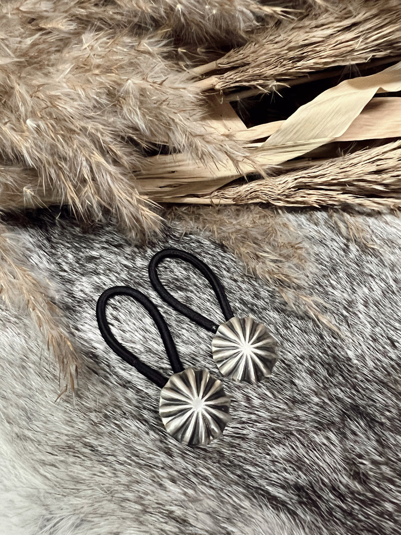 The Sterling Silver Concho Hair Tie