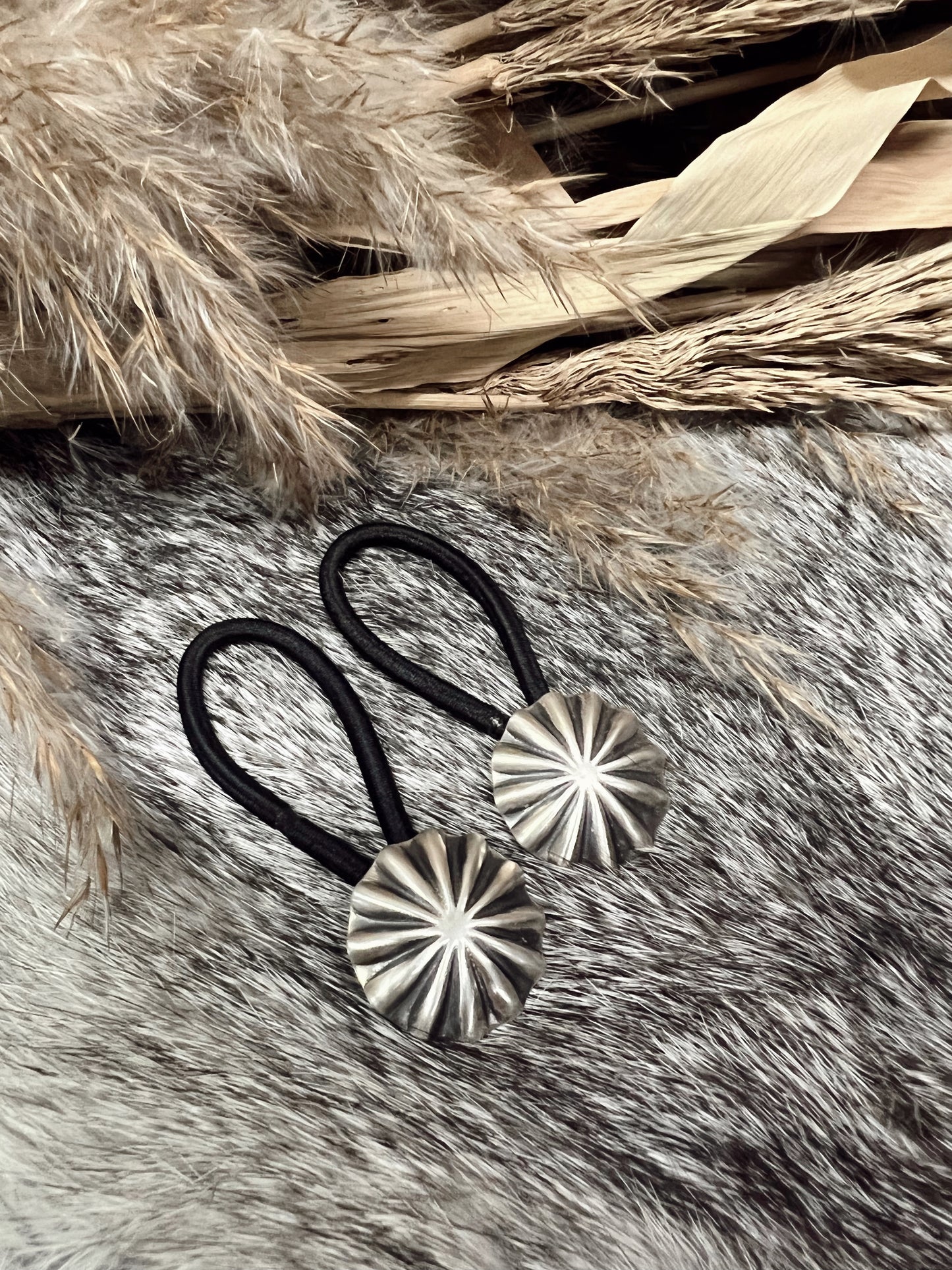 The Sterling Silver Concho Hair Tie