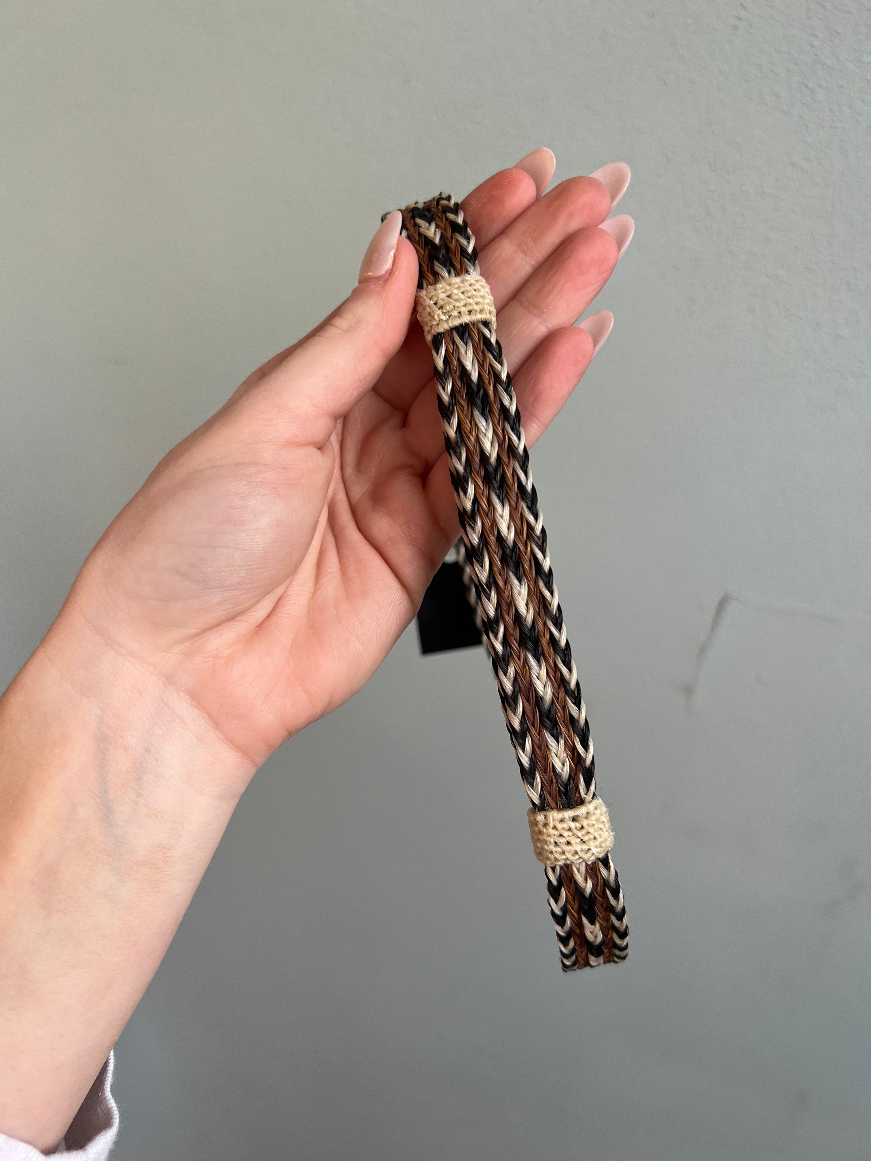 The Double Knot Hat Bands - Brown and Black