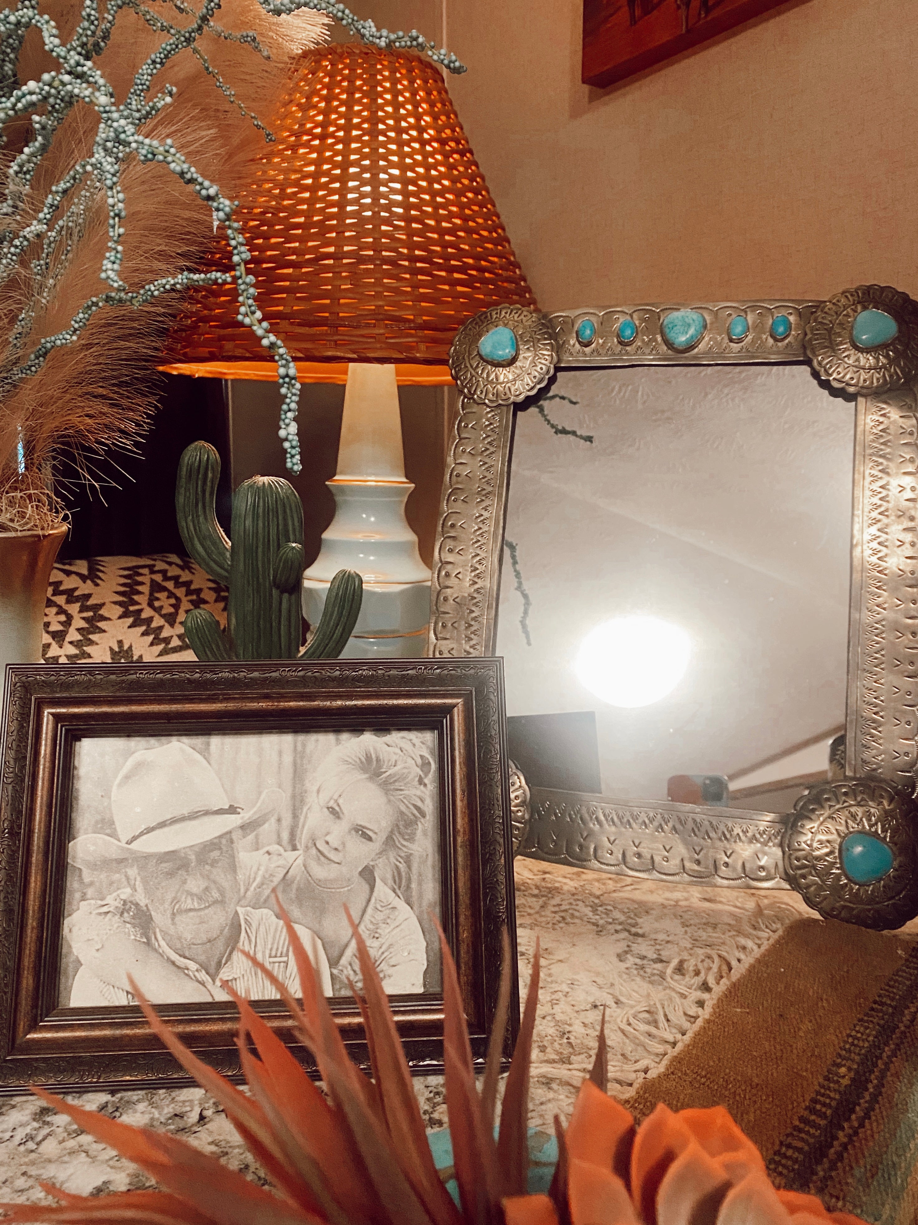 The Myles Turquoise Mirror