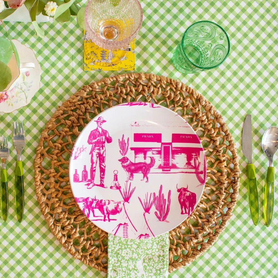 The Marfa Toile Dinnerware 3 Piece (sold separately, two colors)