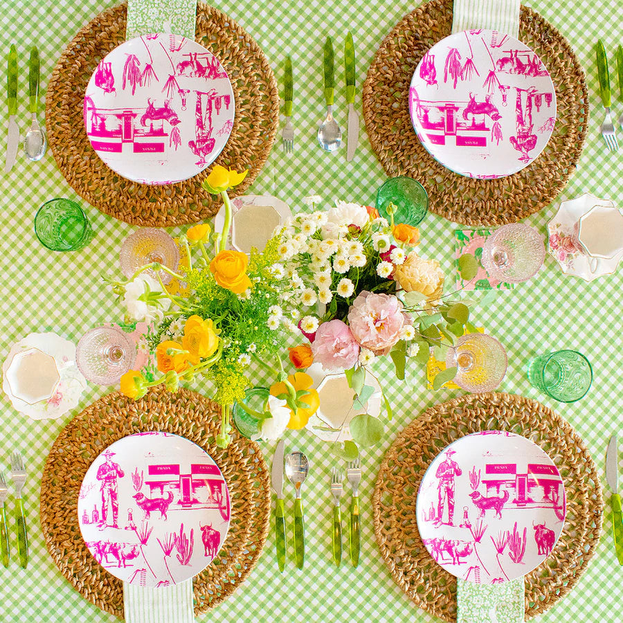 The Marfa Toile Dinnerware 3 Piece (sold separately, two colors)