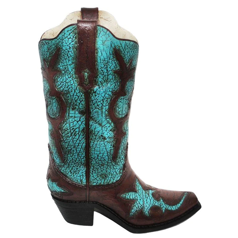 The Turquoise Cowboy Distressed Vase